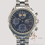Omega Speedmaster Triple Date 3521.80 Blue Dial Automatic Chronograph Watch