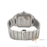 2022 Cartier Santos Large WSSA0047 Blue PVD Bezel Steel Full Set