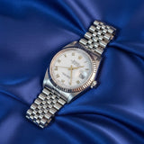 Rolex Oyster Perpetual Datejust 16234 Roman Watch (2002)