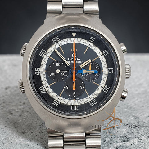 Omega Flightmaster 145.036 Calibre 911 Manual Wind Vintage Chronograph Watch