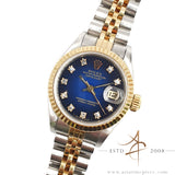 Rolex Lady Datejust 26 Vignette Blue Diamond Dial (1991)