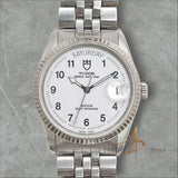 Tudor Prince Day Date 76214 White Arabic Dial (1997)