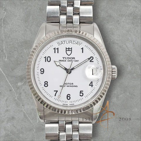 Tudor Prince Day Date 76214 White Arabic Dial (1997)