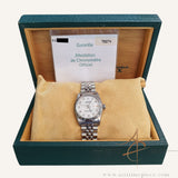2003 Rolex Datejust 31 Midsize 78274 White Compute Dial with Certificate Box