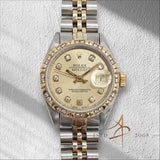 Rolex Datejust Ladies 6917 Custom Diamond Dial & Bezel Vintage Watch (1981)