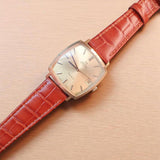 Vintage Omega Geneve Square Gold Micron Automatic 32mm from 1970s