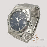 Omega Constellation Ref. 368.1201 Waffle Blue Dial Automatic 35MM Steel Bracelet