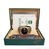1984 Rolex Datejust 16018 Black Dial 18K Vintage Watch