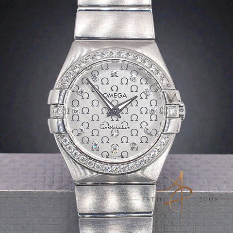 Omega Constellation 12315276052001 Quartz 27mm Diamond Bezel & Dial