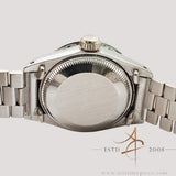 [Rare] Rolex President Datejust 6907/9 Green Gradient Dial Diamond Bezel in 18K White Gold (1979)