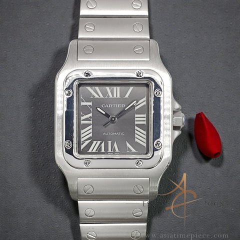 Cartier Santos Galbee Large W20067D6 / 2319 Limited Asia Exclusive Grey Roman Dial Automatic 29MM
