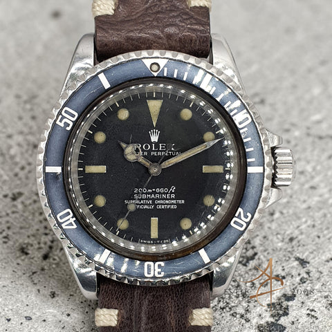 Rare Rolex Submariner Ref. 5512 “Meters First” Matte Dial with Neat Font Bezel (1967)