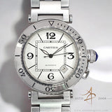 Cartier Pasha Seatimer 2790 Silver Dial 40MM Steel Bracelet