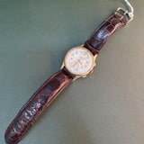 Swiss Bucherer Gold Plated Chronograph Vintage Watch (1950s)