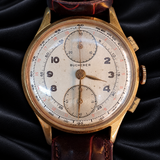 Swiss Bucherer Gold Plated Chronograph Vintage Watch (1950s)