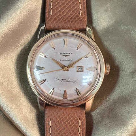 Longines Conquest Calendar Gold Cup Vintage Watch 35mm (1950s)