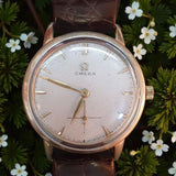 Omega 14k Gold Bumper Crosshair Vintage Watch (1952)