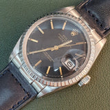 Rolex Datejust 1603 Black Automatic Vintage Watch (1973)