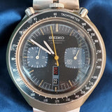 Vintage Seiko Blue Chronograph Mickey Mouse Watch 44mm
