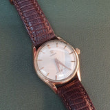Vintage Omega Gold Micron Subhand Watch 33mm