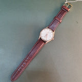Vintage Omega Gold Micron Subhand Watch 33mm