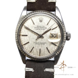 Rolex Datejust 16014 White Linen Dial Vintage Watch (Year 1979)