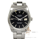 Rolex Oyster Date 15000 Black Dial Vintage Watch (1981)