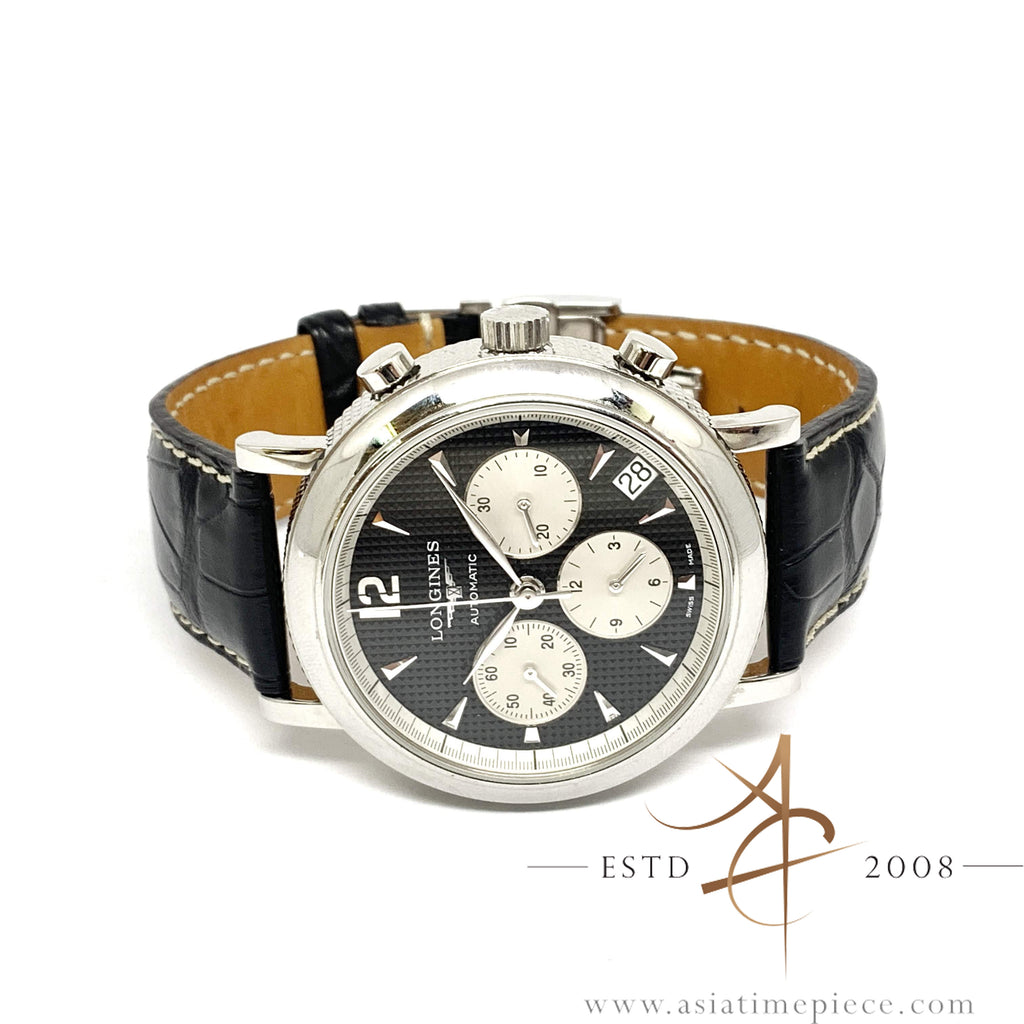 [Rare] Longines Clous de Paris Boutique Limited Ed Reverse Panda Dial ...
