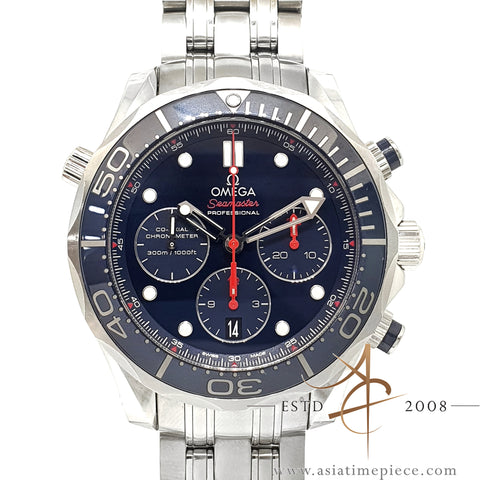 Omega Seamaster Diver 300M Ceramic Blue 44mm Co-Axial Chronograph 212.30.44.50.03.001