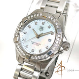 Tag Heuer Aquaracer WAY1414 Diamond Mother of Pearl Dial Quartz Ladies Watch