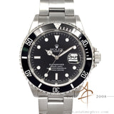 Rolex Submariner Date Black 16610 With Certificate (2002)