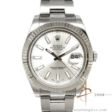 Rolex Oyster Perpetual Datejust II Ref 116334 Silver 42mm Watch