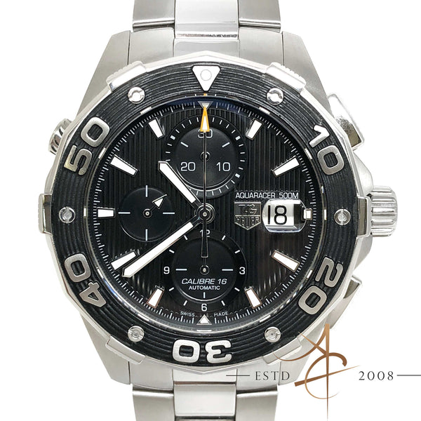 Tag Heuer Aquaracer 500m Ref CAJ2110 Chronograph Automatic Black