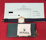 Rolex Oyster Perpetual Datejust Ref 6605 (Year 1959) 18k Gold Mint