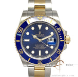 Rolex Submariner Date Ceramic Blue 116613LB Rolesor 18K Gold Steel (2014)