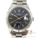 Rolex 15210 Stainless Steel Black Dial Engine-turned Bezel Vintage Watch (1997)