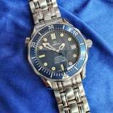 Omega "James Bond" Seamaster 300 M Chronometer Blue Wave Dial Ref 2531.80.80