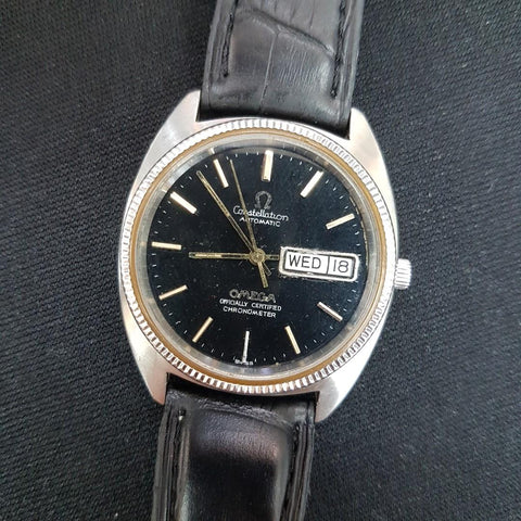 Omega Constellation Black Automatic Vintage Watch