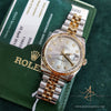 Rare Grey Rolex Datejust 36 Diamonds Ref 116233 (Year 2006)