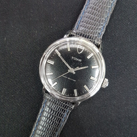 Tudor Winding Vintage Watch Black 34mm