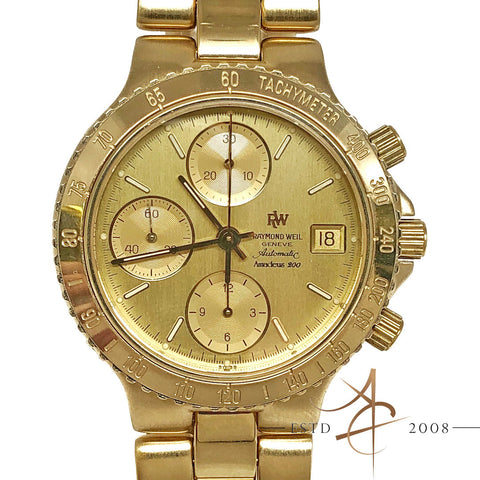 Raymond Weil Amadeus 200 Gold Plated Watch