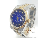 Rolex Datejust 16233 Diamond Blue Vignette Dial (1991)