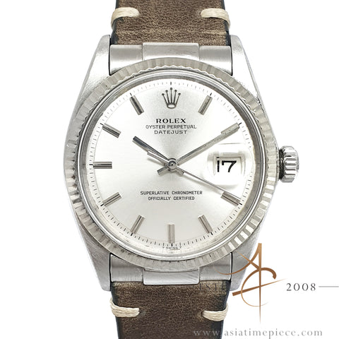 Rolex Datejust 1601 Silver Dial Vintage Watch (1970)
