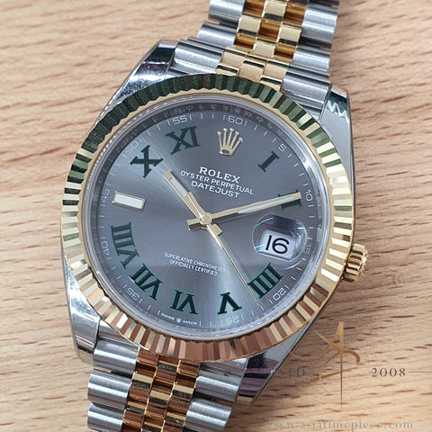 Like New Rolex Datejust 41 Wimbledon Ref 126333 Jubilee Bracelet (2021)