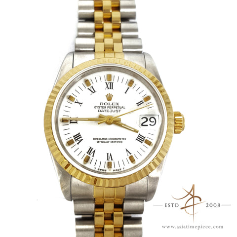 Rolex Midsize Datejust 68273 Two-Tone Steel Vintage Watch (Year 1984)