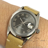 Rolex Precision 6694 Custom Grey Roman Dial Vintage Watch (1971)