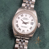 Rolex Datejust 26 Lady 179174 White Roman Dial (2010)