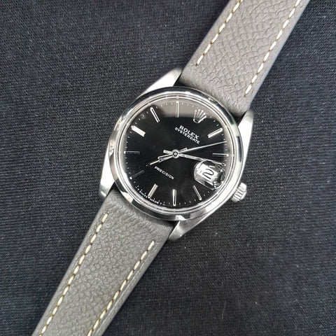 Rolex 6694 Oysterdate Precision Black Vintage Watch (1981)