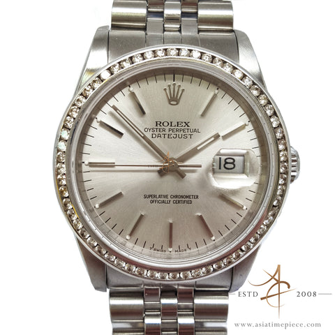 Rolex Datejust Ref 16234 Diamond Bezel Vintage Watch (Year 1989)