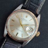 [Rare] Rolex Datejust 1601 Door Stop Dial in Rose Gold Vintage Watch (1966)